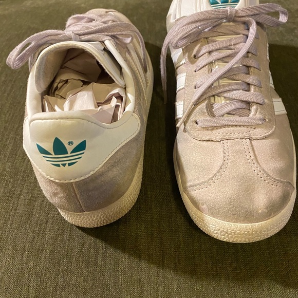 Adidas Women's White and Grey Sneakers - Picture 3 of 6